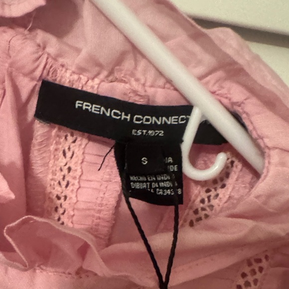 French Connection Light Pink Ruffle Top - Picture 2 of 3